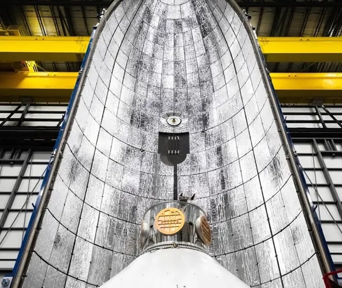 acoustic &vibration space-intérieur lanceur blue origin